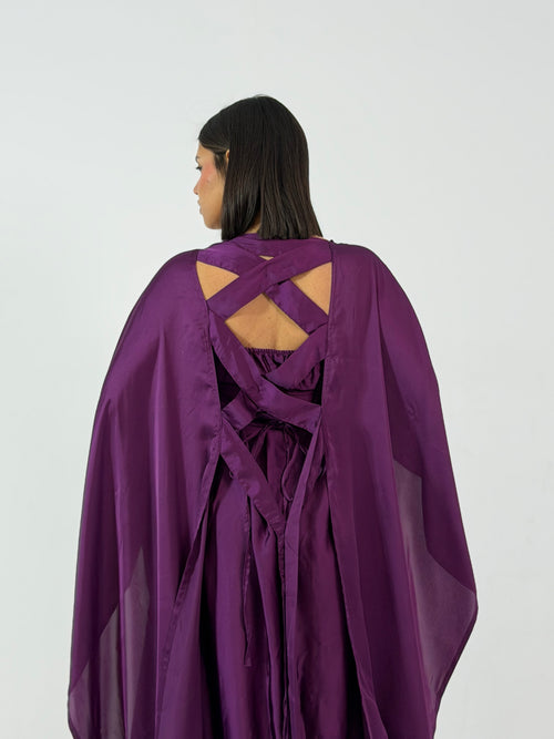 AMARA – Royal Purple Kaftan