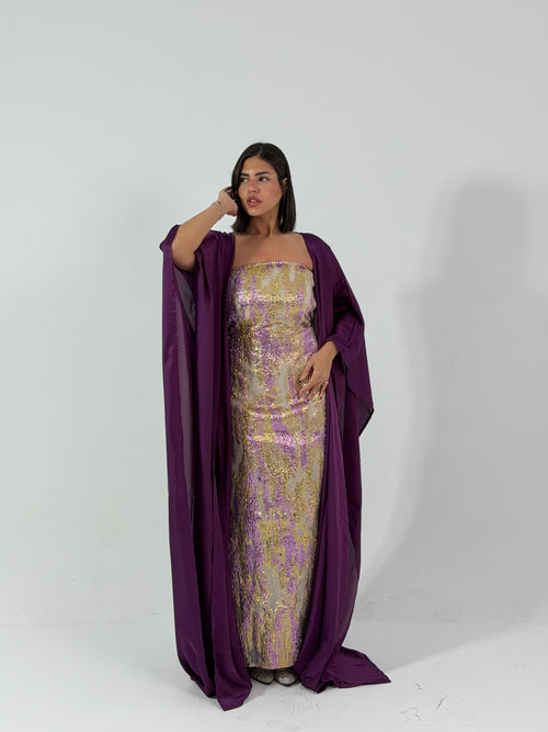 AMARA – Royal Purple Kaftan