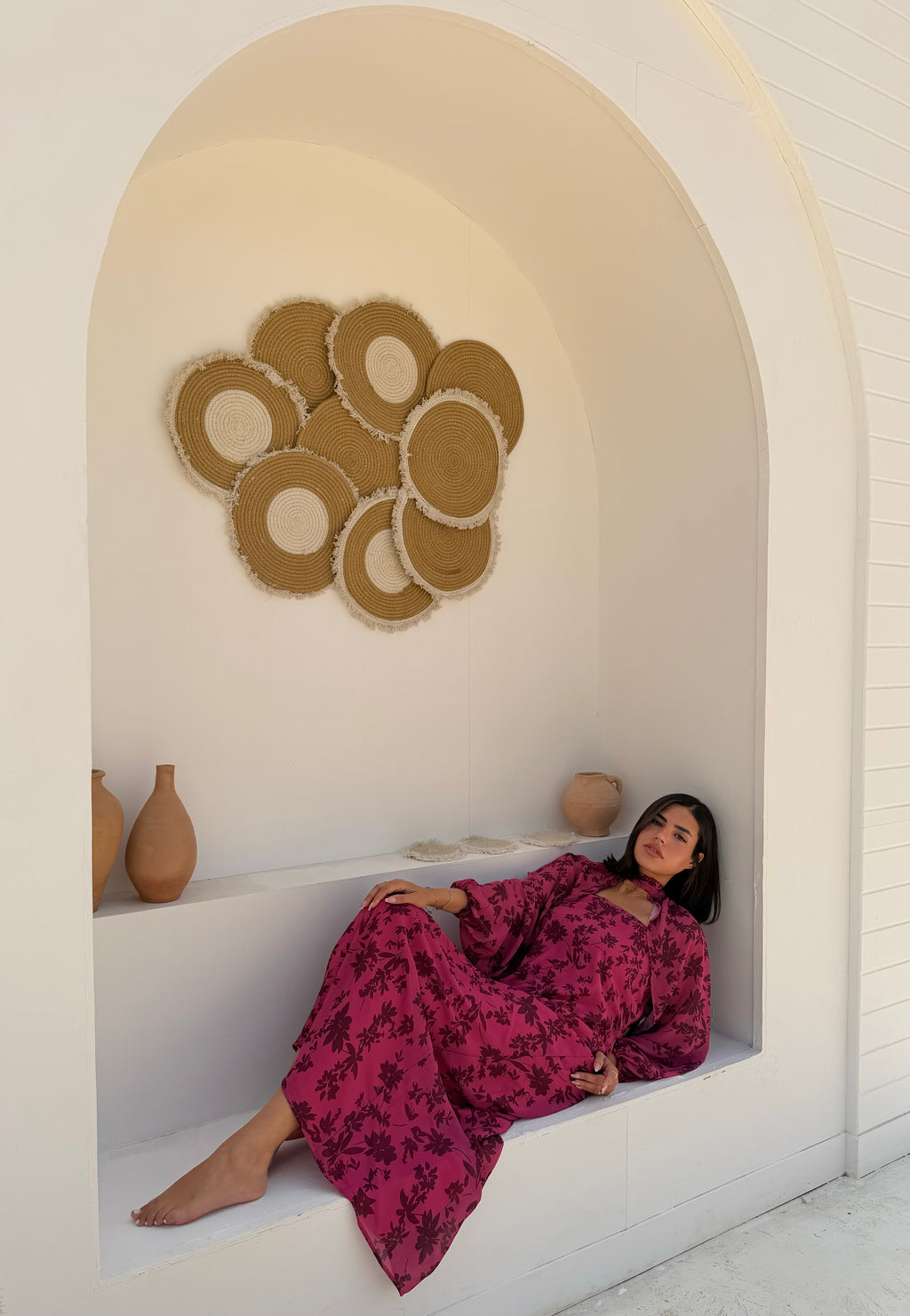 Améa 3-Piece Versatile Dress & Cape Set - Berry Edition