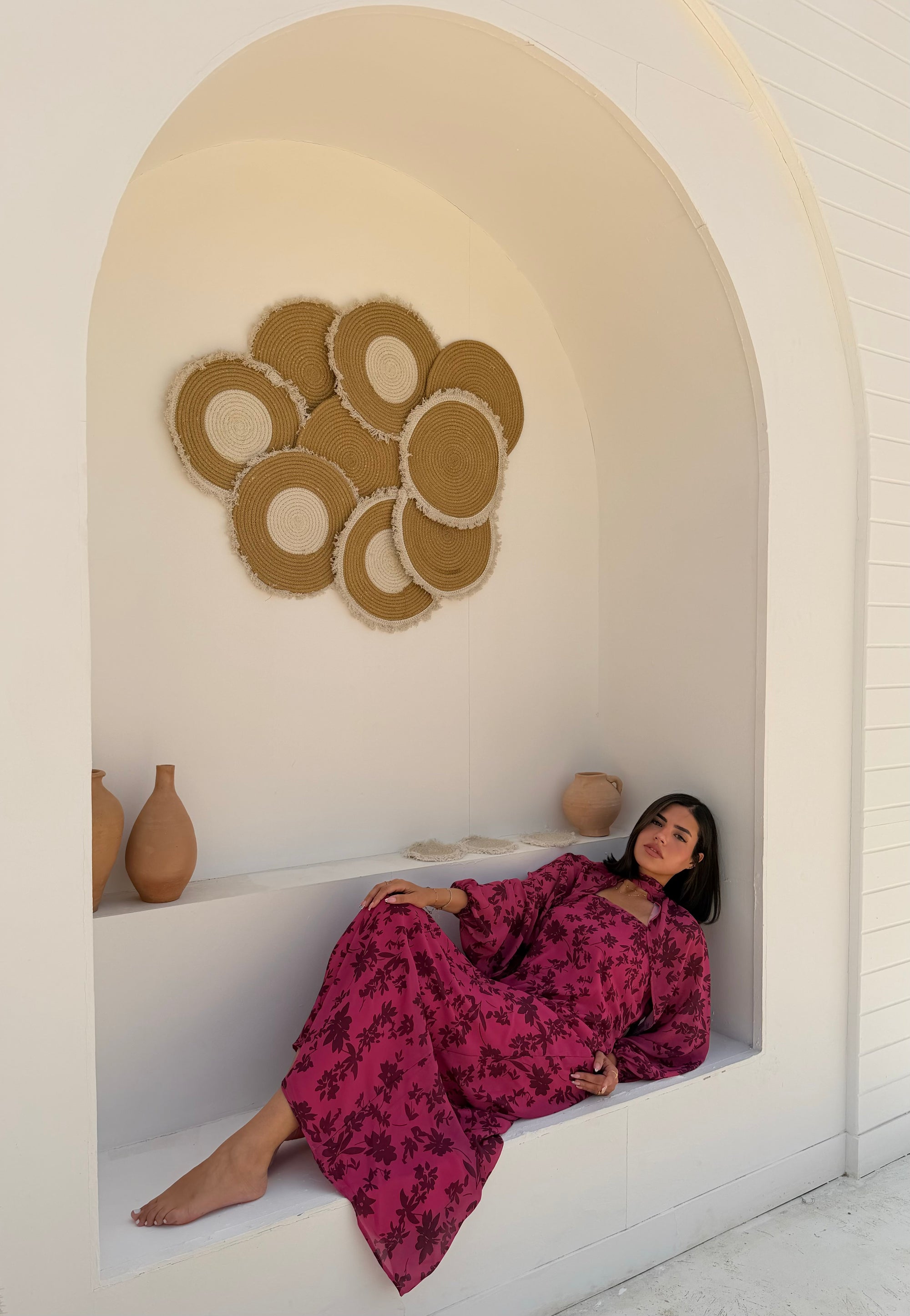 Améa 3-Piece Versatile Dress & Cape Set - Berry Edition